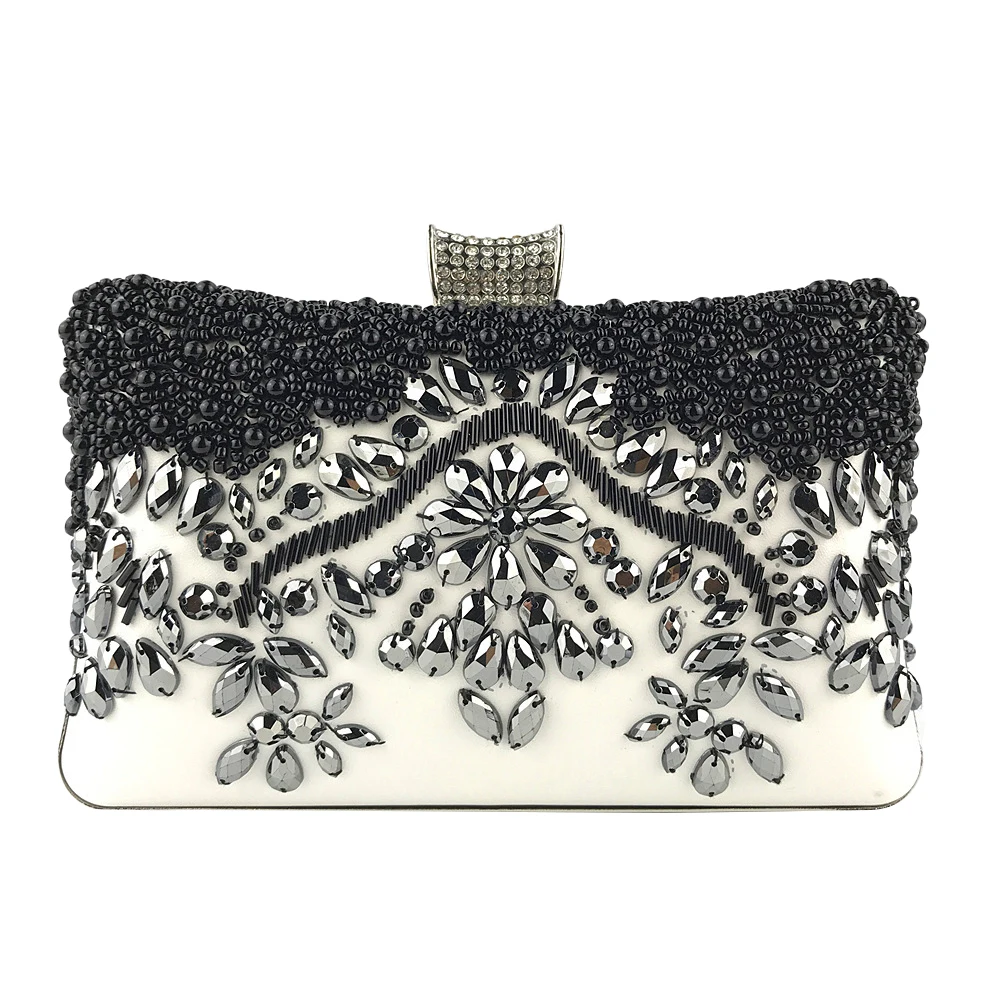 

Fashion Elegant Leather Evening Bag Ladies Wedding Banquet Clutches Vintage Luxury Party Clutch Bags Shoulder Bag Evening Purse
