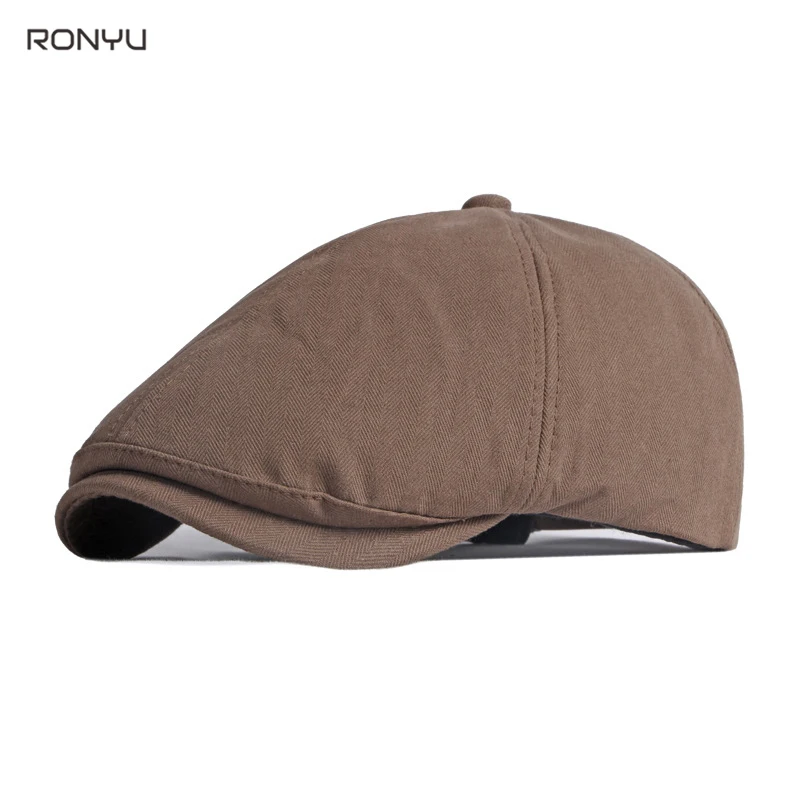 

Black Cotton Men Women Beret Cap Retro Vintage Soft Boina Casual Baker Boy Newsboy Caps Solid Color Driver Cap Cabbie Hat NM29