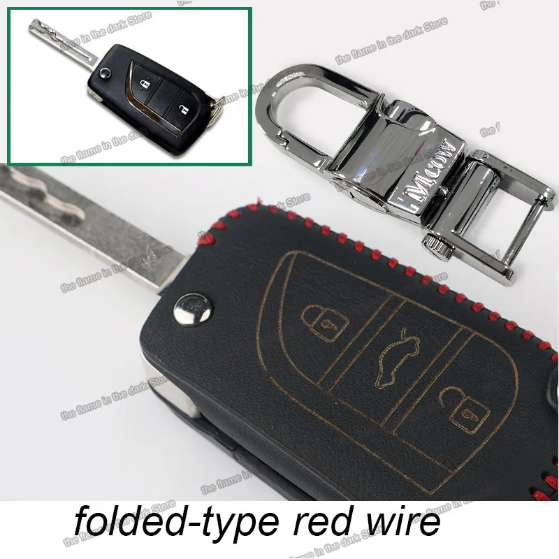 Lsrtw2017 реальные Хомут кожаный чехол для автомобильных ключей сумка toyota highlander 2013 2014
