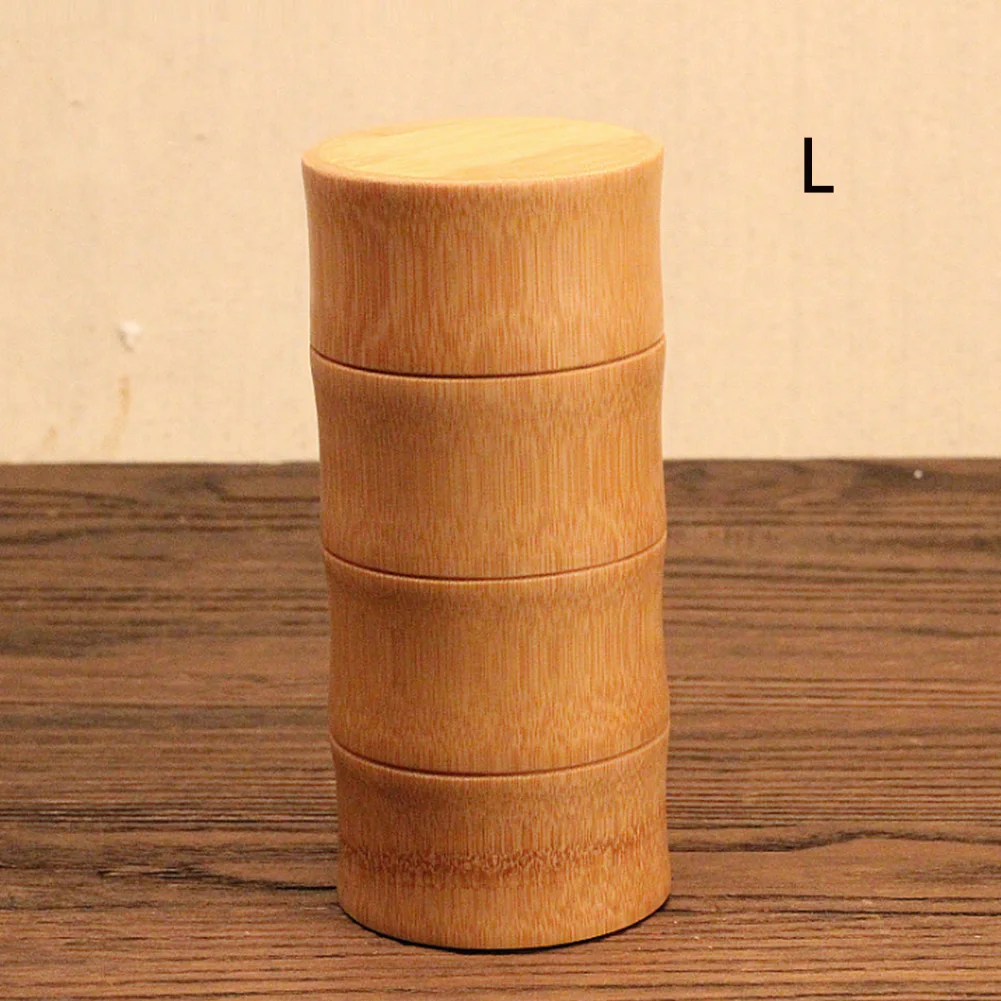 Канистра для дома с крышкой бамбуковая прочная переносная банка хранения