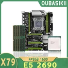 Комплект материнской платы OUBASIKII X79, комплект Xeon LGA 2011 E5 2690 4x8 Гб 1600 МГц DDR3 8 Гб память ECC REG ATX USB3.0 SATA3 NVME M.2