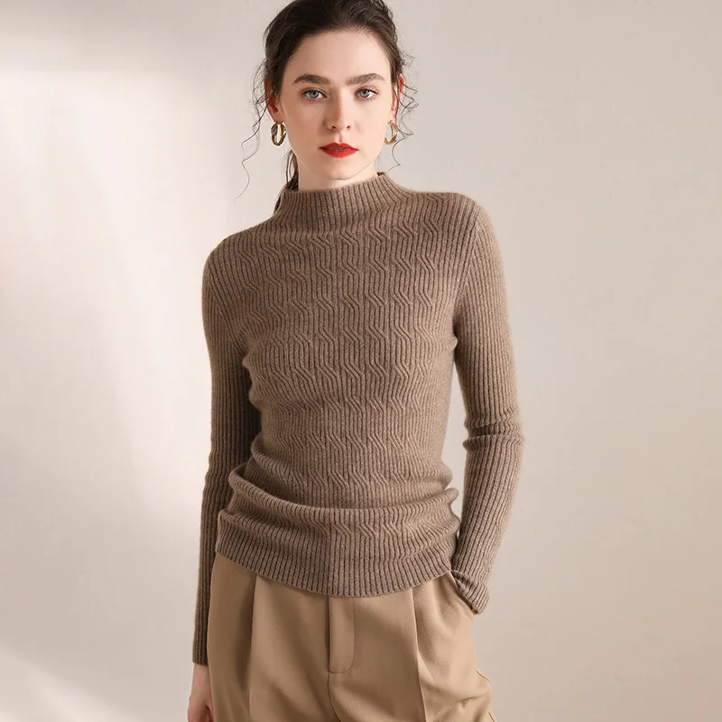 Новинка Осень-зима модный пуловер Женский кашемировый свитер 100% чистый кашемир |