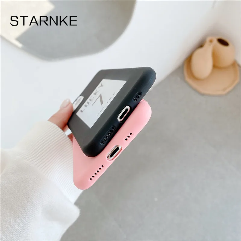 

Simple Letter 7 Phone Cover For Xiaomi Redmi Note 10 Pro Max 10S 9S 8T 9T 7 8 9 Pro Max Silicone Case