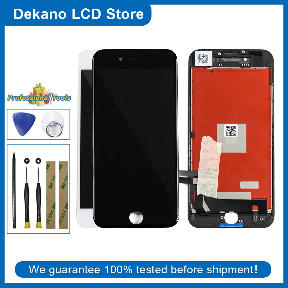 

For iPhone 8 Plus A1864 A1897 A1898 (TFT) LCD Display Touch Screen Digitizer Assembly Black White With Tools