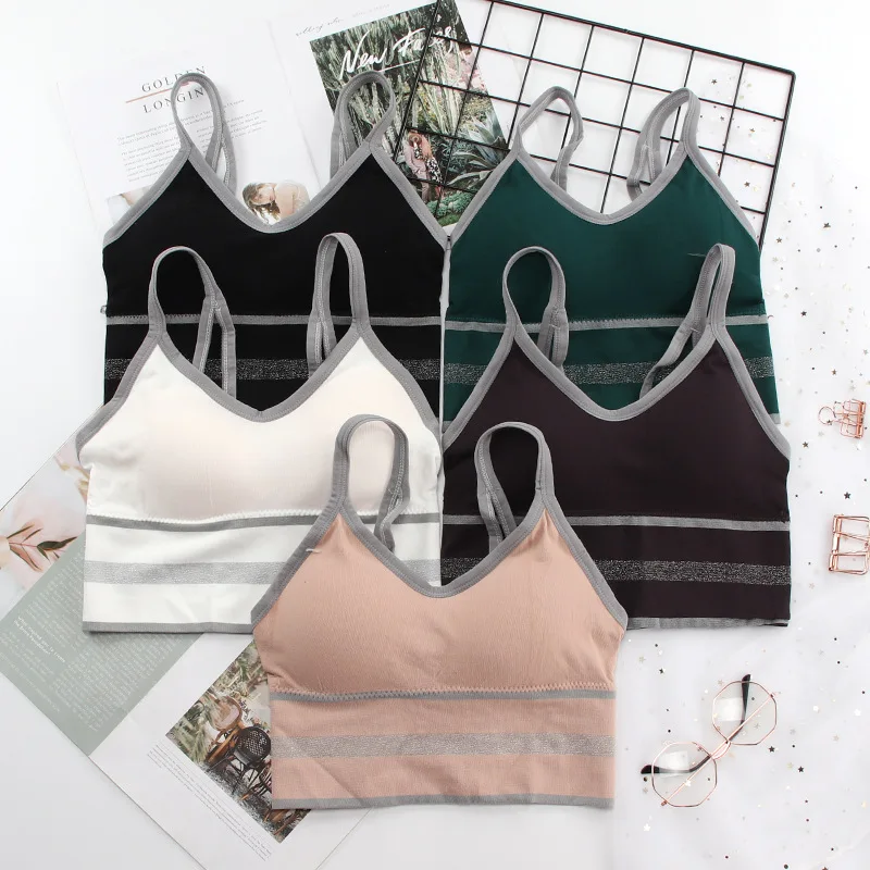 

SVOKOR Новые укороченные топы, женские сексуальные бесшовные красивые базовые Топы на спине, беспроводное Спортивное нижнее белье