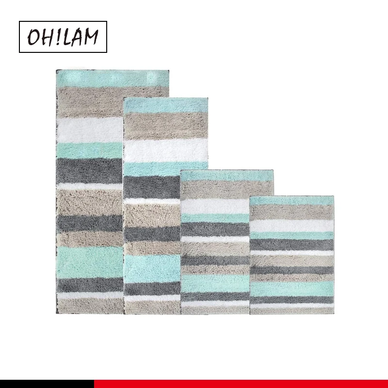 bath rug super soft microfiber non slip mat absorption shaggy shower rugs for bathroom easy care machine wash free global shipping