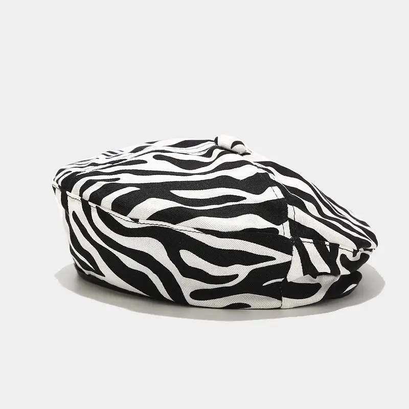 Новый женский берет в полоску осенняя ветрозащитная плоская шляпа для улицы |