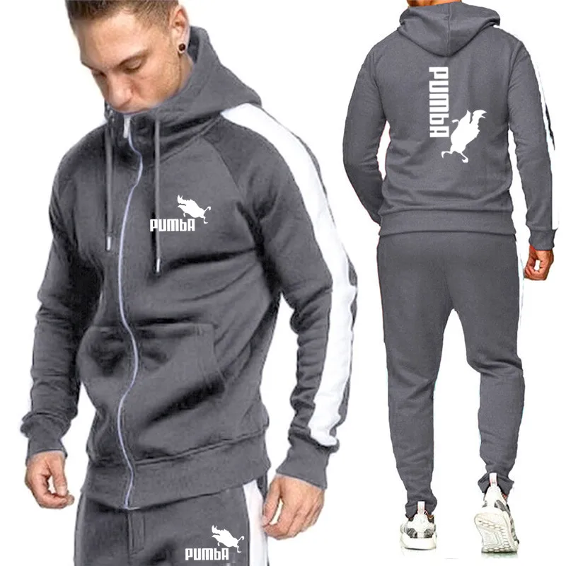 

Tracksuit Men's Hoodie Suit Fashion Brand Print Spring Casual Hoodie+Pants Men Suit Sports Two Piece Men Clothes Sportswear Sets