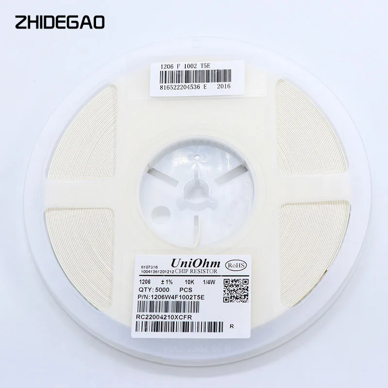 5000 шт. 1206 0R ~ 10M SMD резистор 1% 1/4 Вт 0 1 10 100 150 220 330 Ом 1K 2 K 10K 100K 1R 10R 100R 150R 220R 330R |