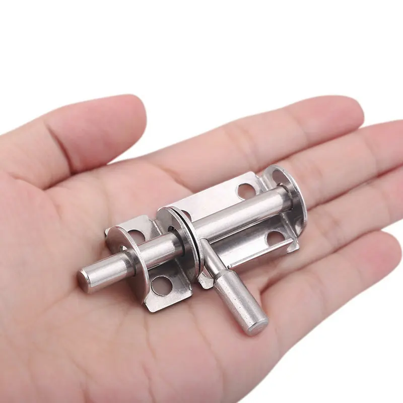 1Pc Slide Bolt Gate Latch Stainless Steel Barrel Door Lock Window Bolts door security latch | Обустройство дома