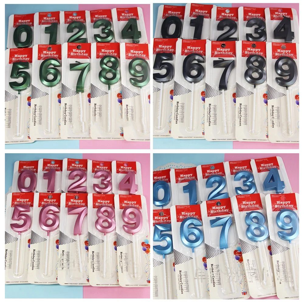 Новинка яркие свечи для торта с цифрами на свадьбу день рождения 0 1 2 3 4 5 6 7 8 9| |