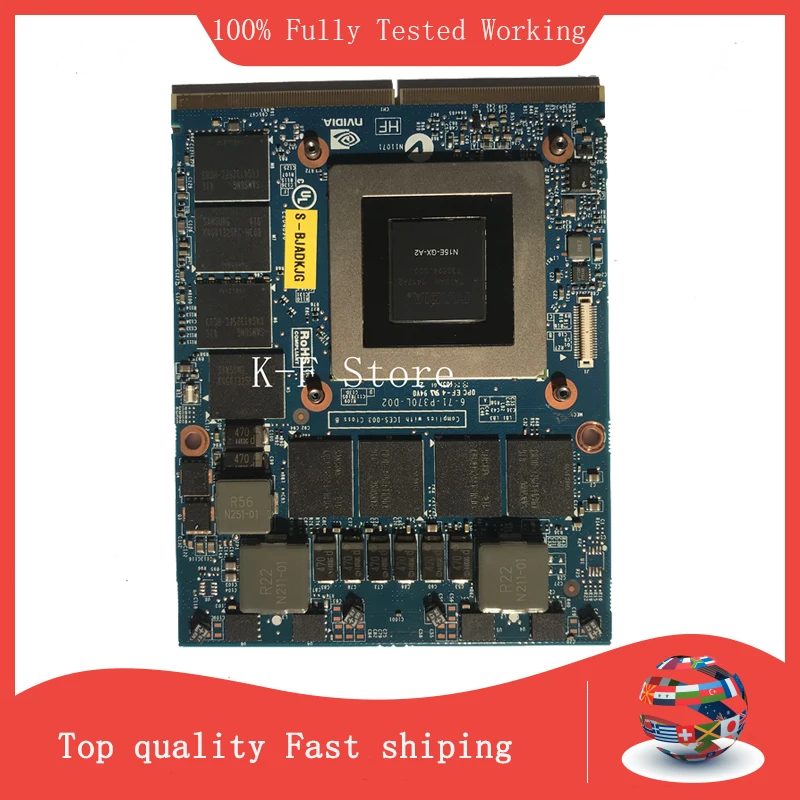 Совершенно новая видеокарта GTX880M GTX 880M N15E-GX-A2 DDR5 8 ГБ графическая Видеокарта VGA для