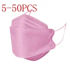 5-50 шт. розовая маска для взрослых рыбок Нетканая маска для лица многоцелевая Mondkapjes Mаска маска для ушей на Хэллоуин маска для косплея