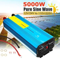5000w pure sine wave inverter dc12v24v to ac 110v220v 60hz power converter booster solar household car inverter