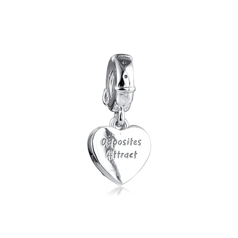 Christmas New Lady Heart Charms for Jewelry Making Color Enamel Bracelets Valentine Day Pet Dogs Pendant Silver 925 | Украшения и