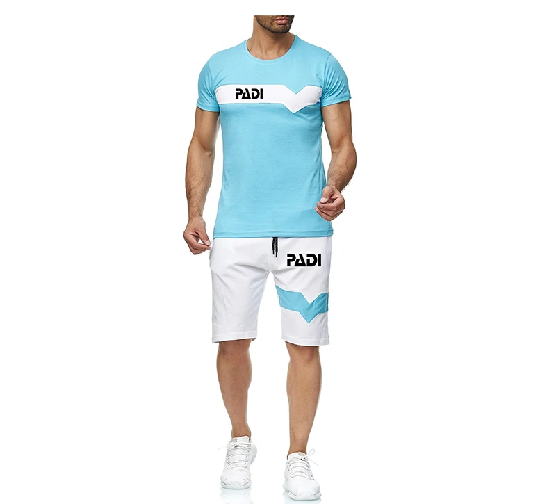 

2021 Summer Scuba Driver Padi Mens Printing T-shirt Shorts Short-sleeved Suit Sportswear Male Fashion Sports Pants Running Suit