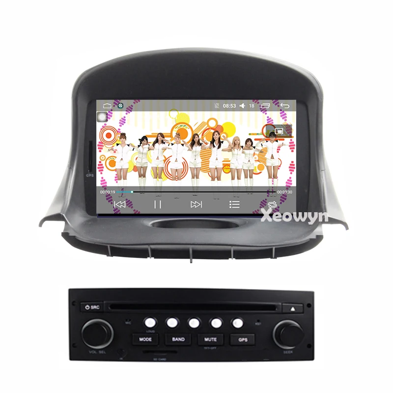 Автомобильный DVD плеер на Android 10 Авторадио для peugeot 206 206cc citroen c2 2007 2014 автомобильное