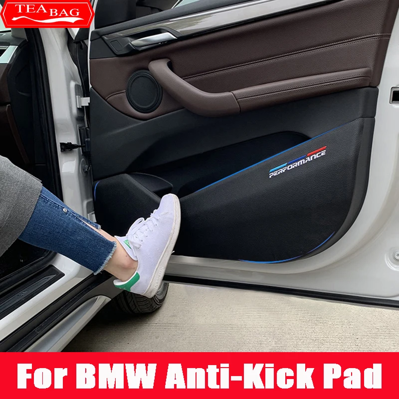 

4PCS Car Door Anti-Kick Pad Leather Protection Film Stickers For BMW G20 G01 G30 G05 G0 F30 F25 F26 F15 F16 F10 Accessories C