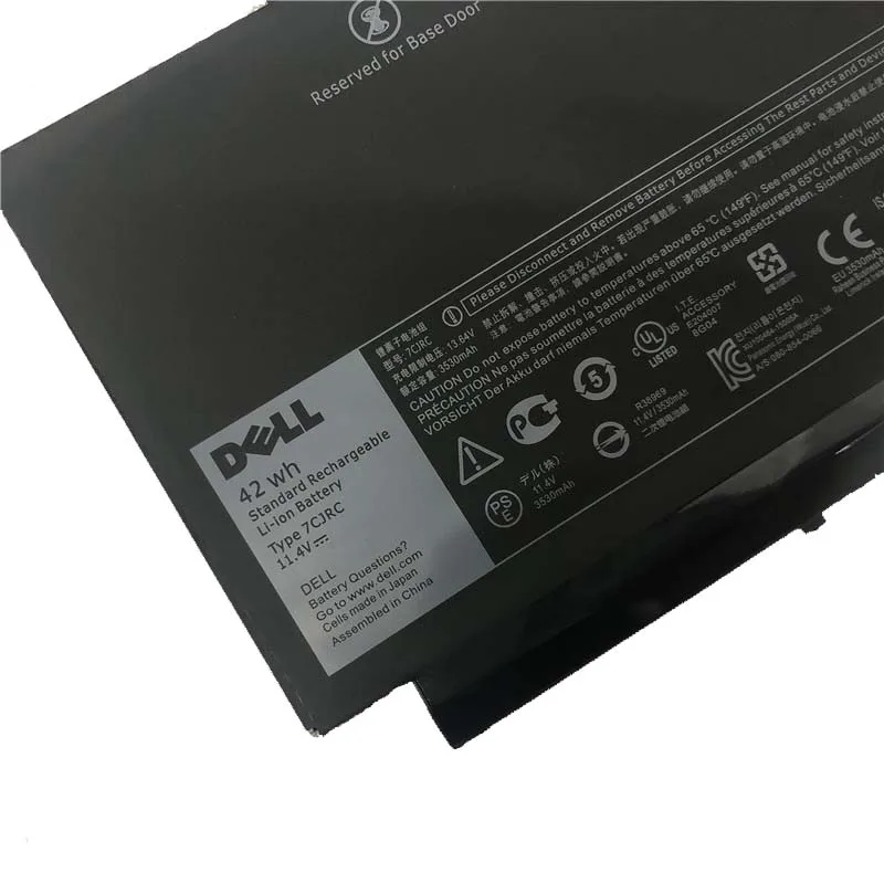 

Laptop Battery is Suitable For DELL Latitude E7270 E7470 7CJRC 42WH 55WH Original Laptop Built-in Battery