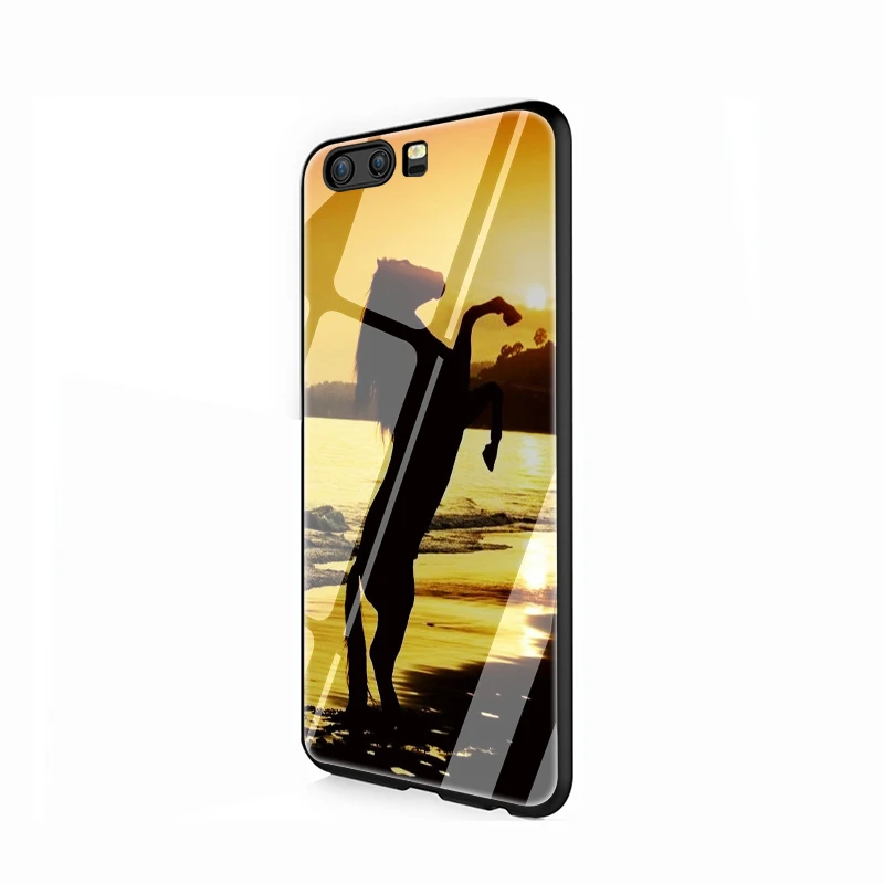 G8 EWAU животное лошадь чехол из закаленного стекла для телефона для huawei P10 P20 P30 Lite Pro P Smart - Цвет: G8