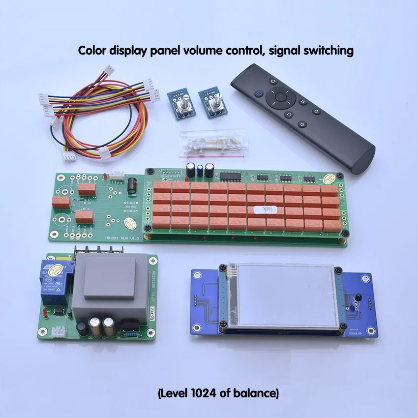 

Refit 3.5 Inch LED Color Screen Remote Control Volume Control Board Non-balance Relay