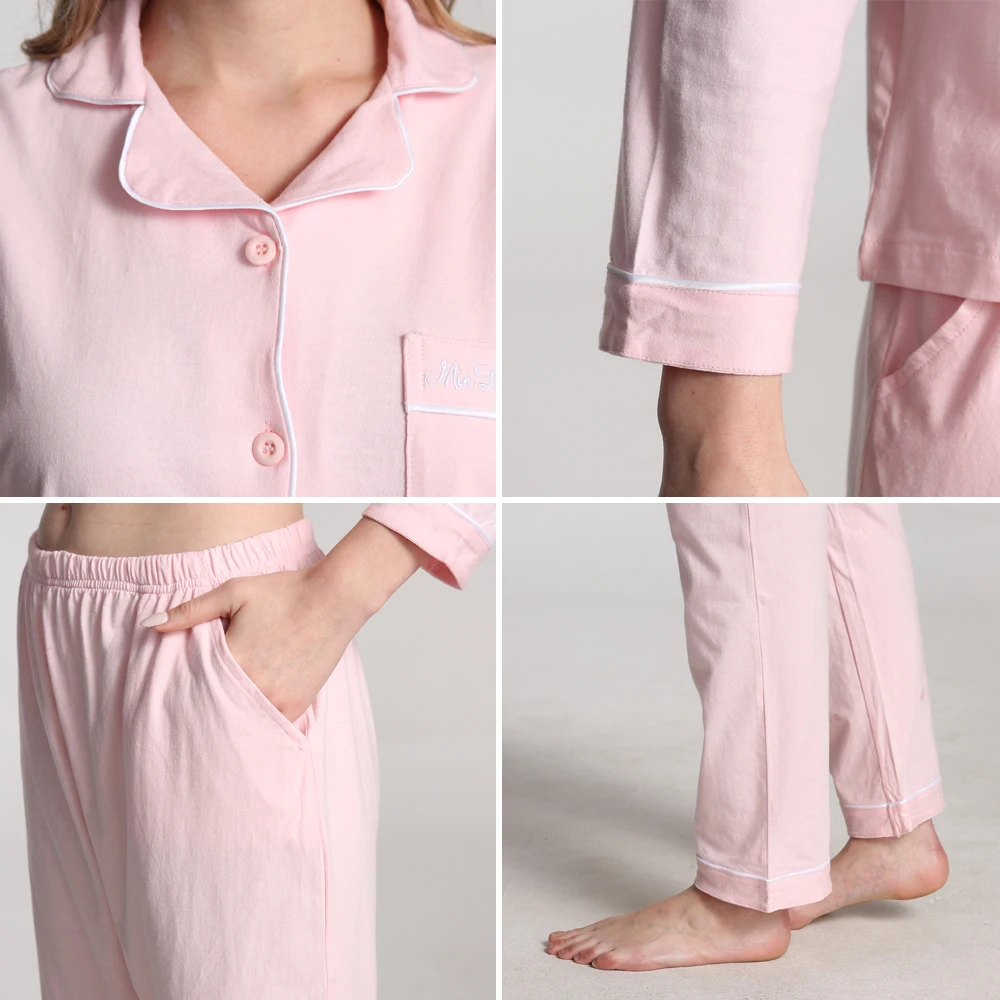 100% Женская пижама зимние женские пижамы новая женская хлопковые теплая хлопок