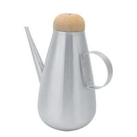 stainless steel vinegar porcelain olive oil pot soy sauce vinegar bottle long thin cone shape spout with handle for home kitchen