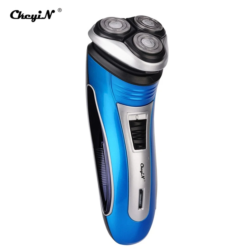 Электрическая Мужская бритва три независимо плавающих головки перезаряжаемая 3D