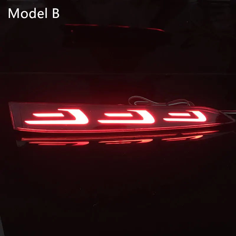 Светодиодная направляющая отражатель задний бампер стоп сигнал лампа для Hyundai