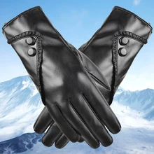 Outdoor Women Gloves Black Winter Mittens Keep Warm Touchscreen Windproof Driving Male Autumn Winter
