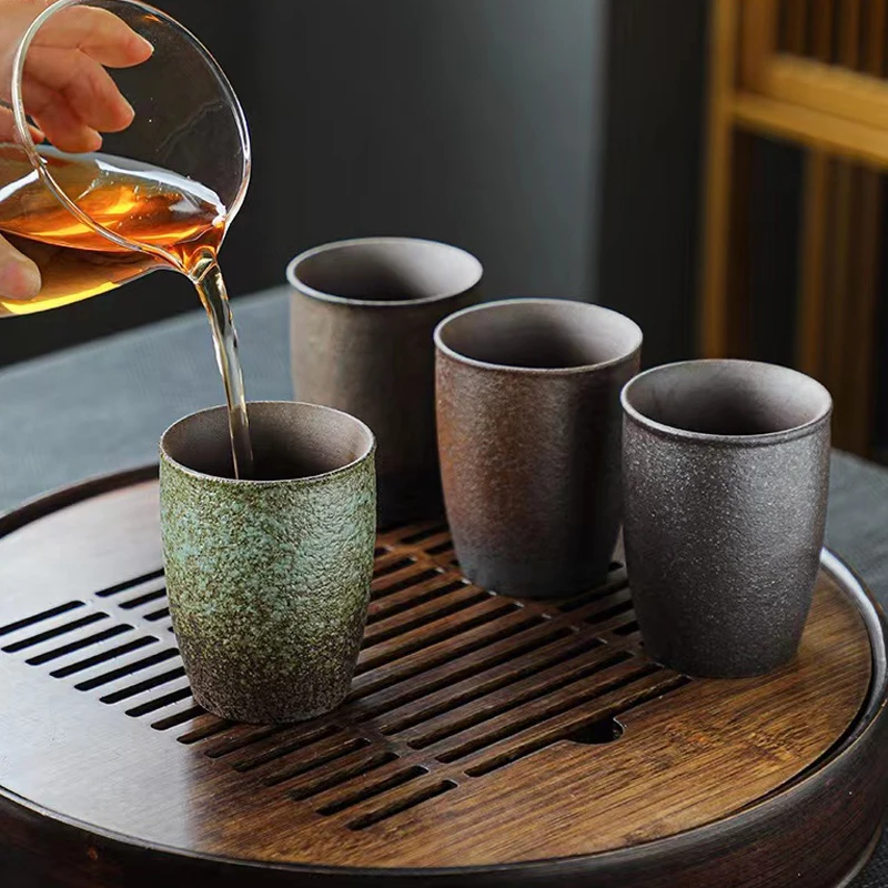 

Ретро чашки для чая кунг-фу, приблизительная керамика, подарок, креативная индивидуальная чайная кружка, чашка для завтрака, кофе, латте