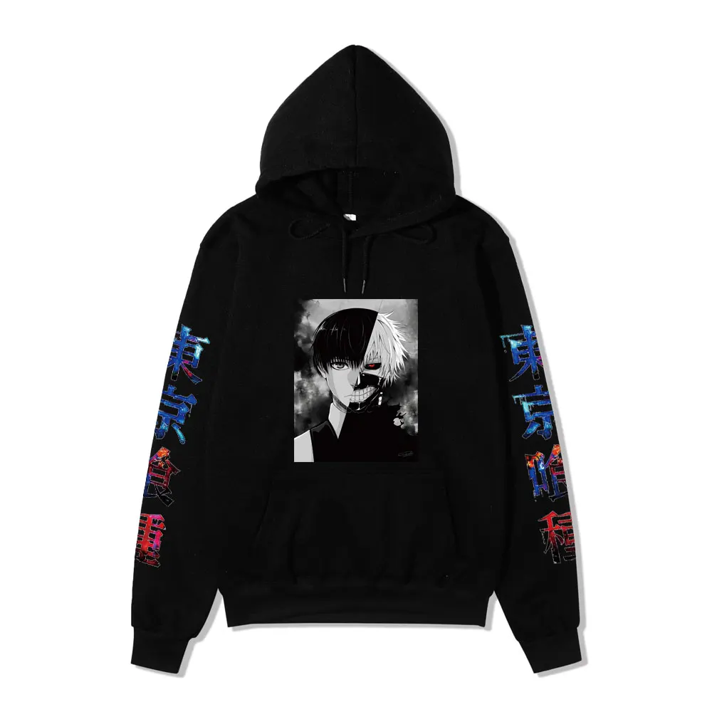 

Толстовка с капюшоном для мужчин и женщин с анимацией «Токийский Гуль»