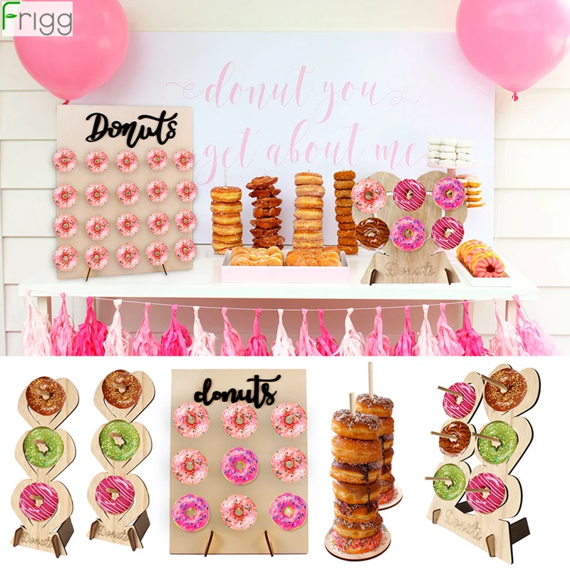 

Donut Wall Holds Chocolate Candy Sweet Cart Doughnut Birthday Party Rustic Wedding Decor Wood Wedding Table Decor Baby Shower
