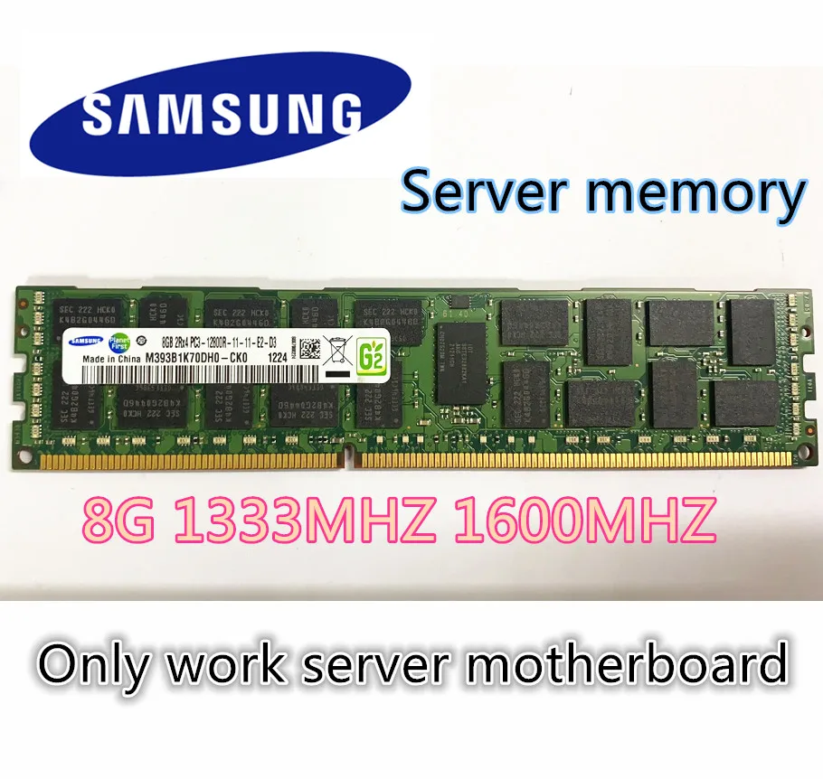 Samsung RAM 8GB DDR3 PC3 1333Mhz 1600Mhz 1866MHZ Серверная память 8G 1333 1600 ECC REG 10600 12800 14900|Оперативная