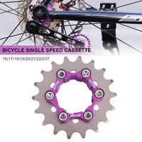 mtb bicycle single speed cassette cog and derailleur bicycle chain tensioner group set 1speed bike sprocket freewheel gear parts