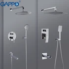 GAPPO смеситель для душа Ванная комната смеситель для душа Набор смесителей для ванны Водопад набор для душа хромированная насадка для душа