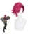 Парик для косплея LOL Arcane Vi 30 см, Короткие термостойкие синтетические волосы розового цвета для Хэллоуина - изображение