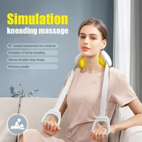 cordless shiatsu neck massager with heat powerful neck and shoulder massager for pain relief kneading machine back waist massage