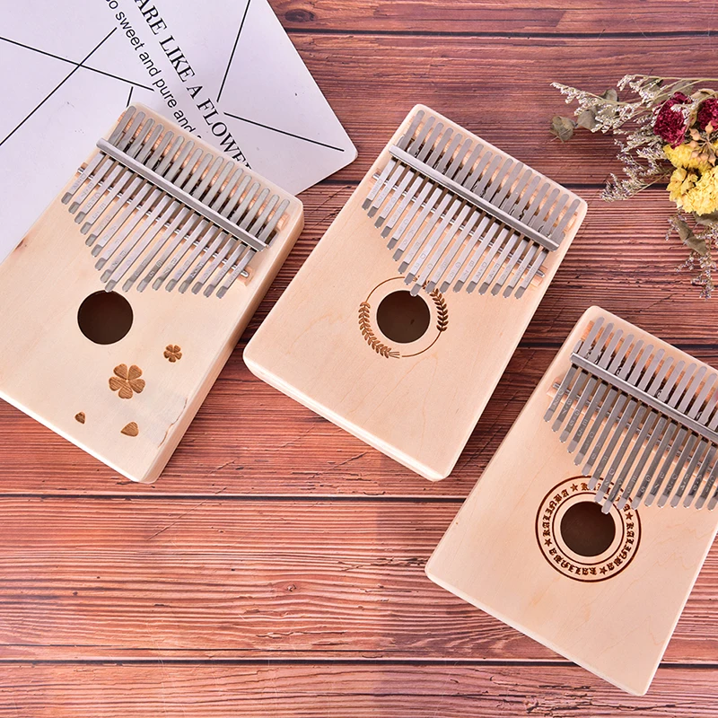 

Kalimba 17 Key Mahogany Thumb Piano Mbira Musical Instrument Africa Finger Piano Instrumento Musical
