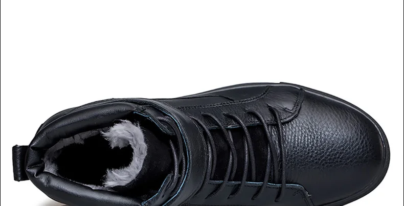 Abnkarwin/зимние мужские кожаные ботинки; Botines botas hombre; мужские ботинки; Buty Zimowe Botte Homme Stivali Uomo; водонепроницаемые ботильоны; 48