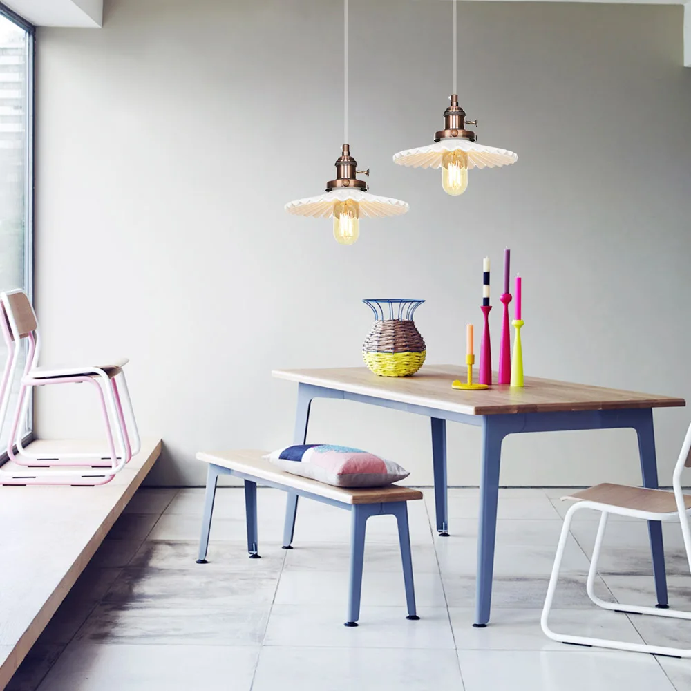 Nordic Design Adjust LED Pendant Light Iron Switch Glass Hanging Lamp Loft Decor Dining Room Home Lighting Luminaire E26 E27 | Лампы и