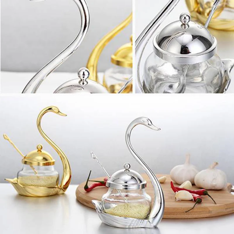 Топ алюминиевый сплав приправы горшок контейнер для стеклянная банка специй