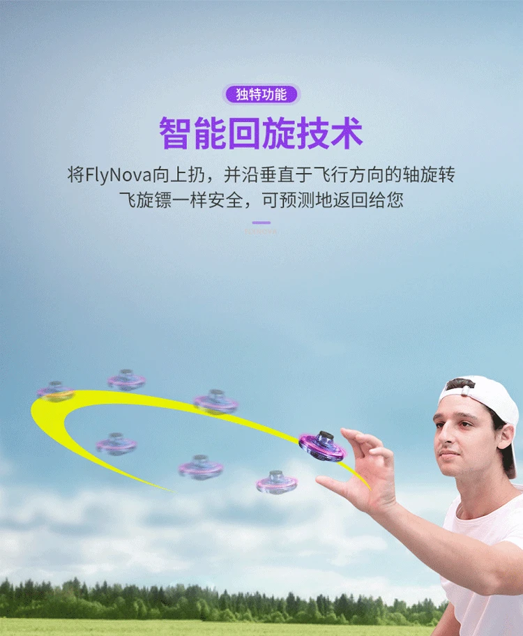Flynova мини НЛО Дрон 3D прокатки индукции Дрон Квадрокоптер игрушка самолет Дрон светодиодный Fingertip гироскоп Игрушка Дети, игрушки для взрослых подарок