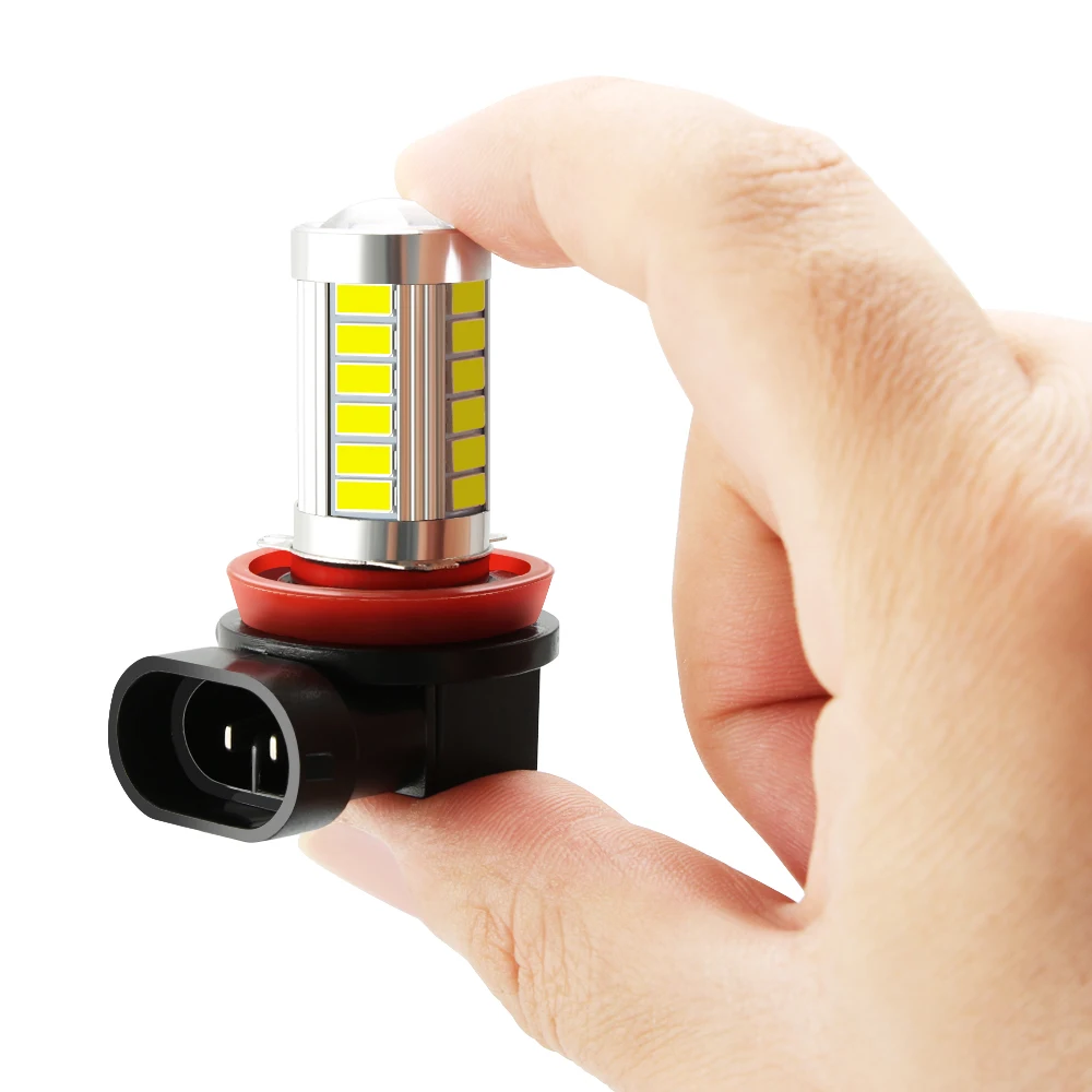 2Pcs H8 H11 Led Fog Lights Bulb Auto Leds Light 12V for mercedes benz w204 w124 w211 w203 w205 bmw e90 e46 e39 f10 f30 | Автомобили и