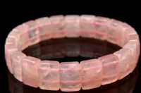 rose quartz 15x12mm the surface of the cut exquisite bracelet