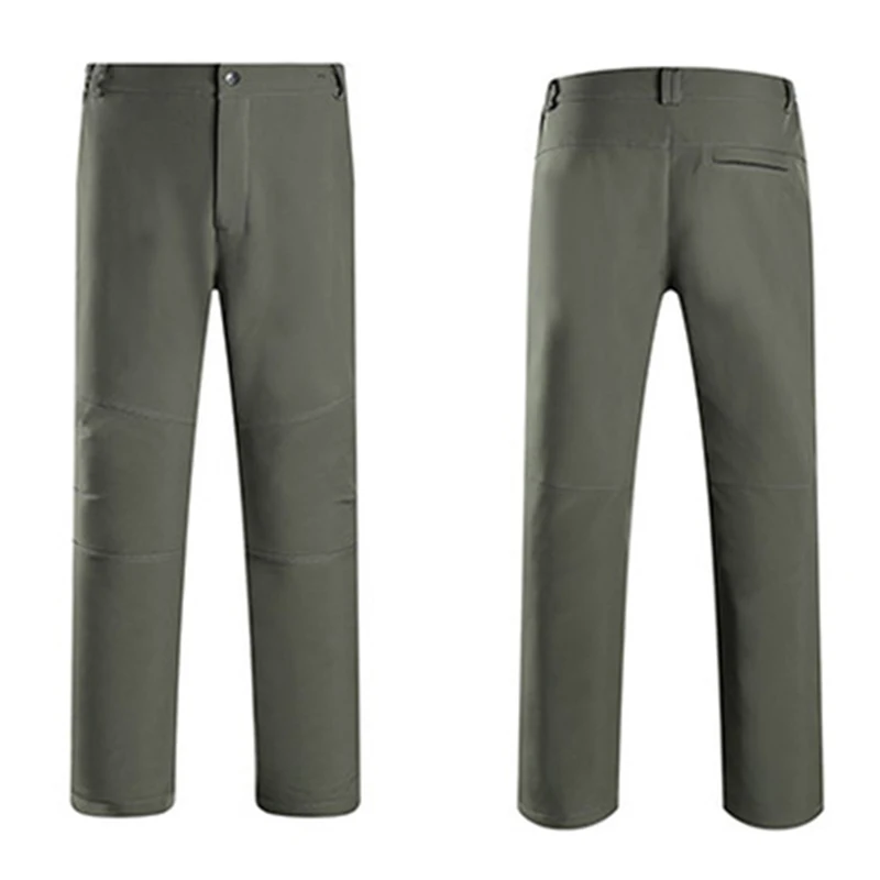 Спортивные брюки флисовые походные теплые мужские зимние ветрозащитные лыжные