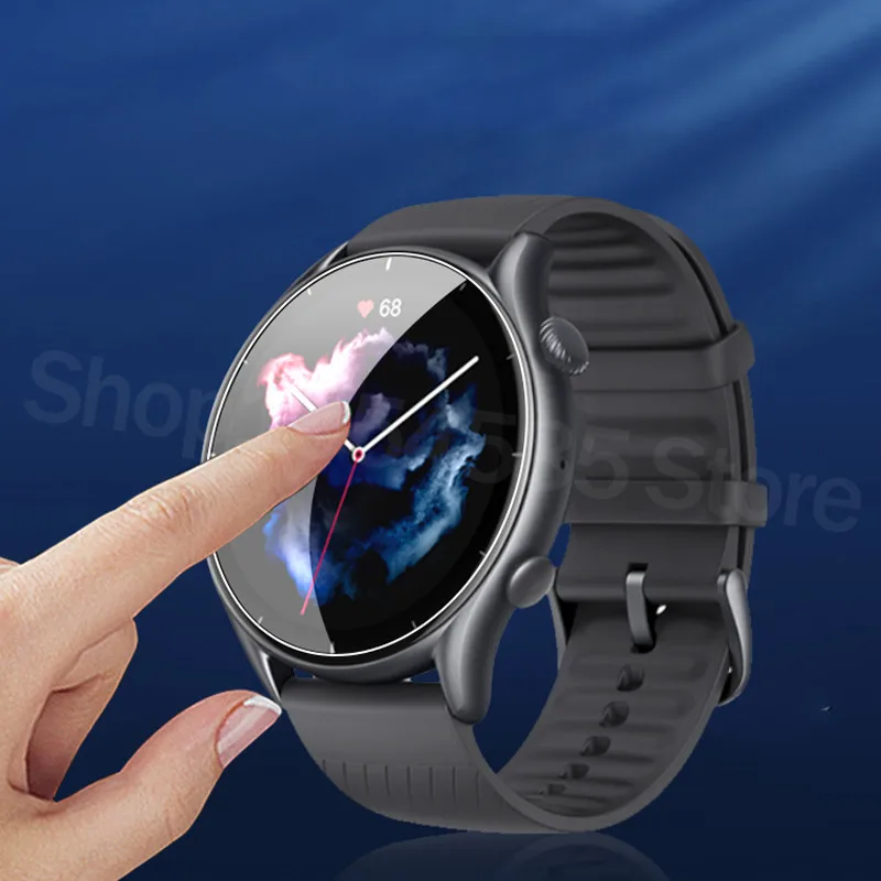 3Pcs For Xiaomi Huami Amazfit GTR 4 3 Pro GTR2 2e 3Pro Screen Protector Full Coverage Soft TPU Film Not Tempered Glass - купить по