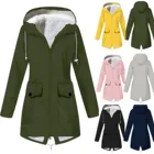 Осенне-зимняя флисовая куртка, уличный дождевик для альпинизма, пальто с капюшоном, водонепроницаемая ветровка, быстросохнущая одежда для кемпинга и охоты