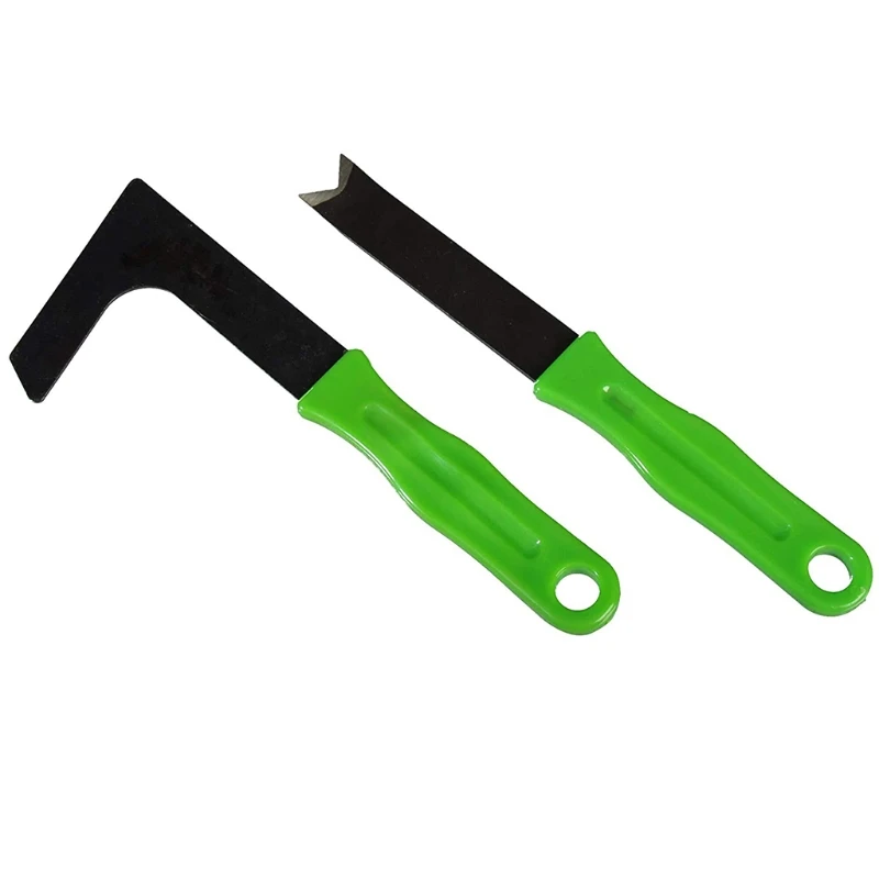 

L Shaped Weeding Scraper Garden Patio Weed Remover Patio Paving Moss Grass Cutter Lawn Mower Set T8NE