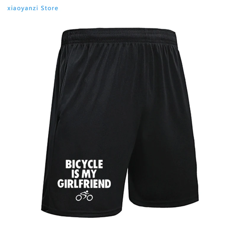 

2021 Bicycle Is My Girlfriend Logo Printed women girls sweatpants Fitness Tracksuit plus size women's sports shorts top-2846